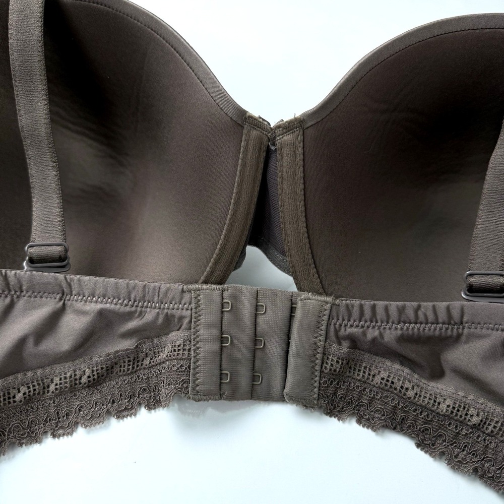 Paramour Felina Seamless Plunge 255455 Bra 40 DDD F Underwire T Shirt Multi Way - Picture 7 of 9